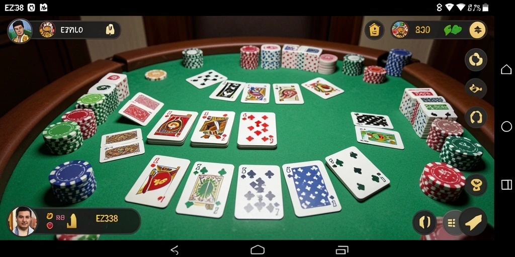 Tampilan gameplay Gaple yang seru dan interaktif.