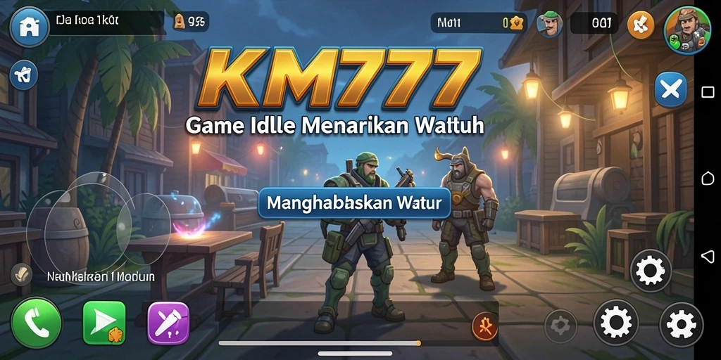 Screenshot gameplay KM777 yang menunjukkan pengalaman Idle yang mengasyikkan.