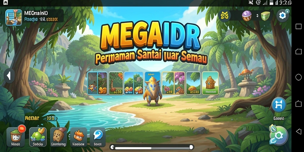 Tampilan gameplay MEGAIDR yang menarik dan menyenangkan.