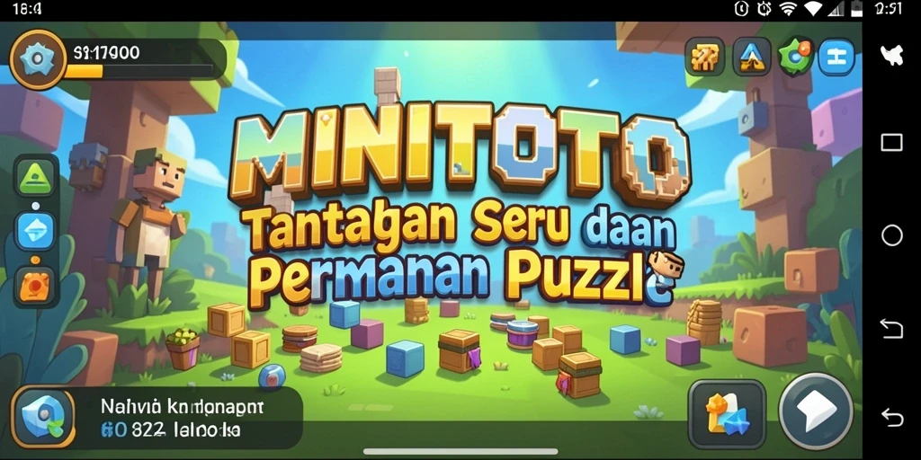 Screenshot gameplay MINITOTO menampilkan keseruan menyelesaikan teka-teki.