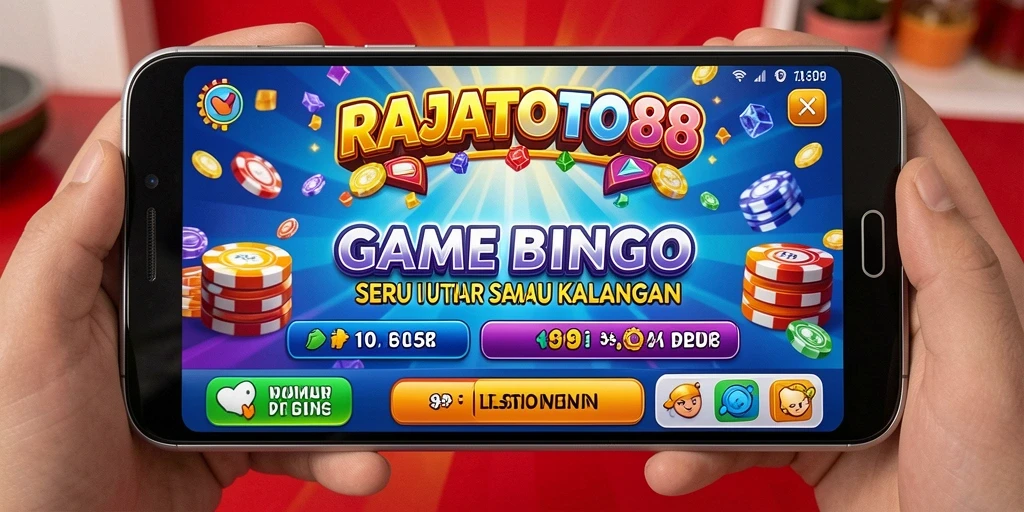 Tampilan gameplay menarik dari game Bingo RAJATOTO88.